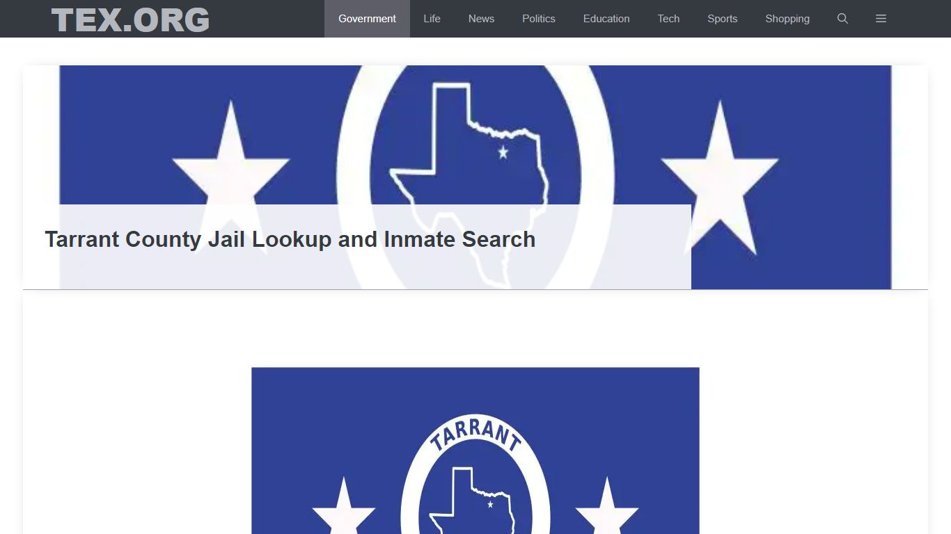 Tarrant County Jail Lookup and Inmate Search - Tex.org